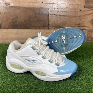 Reebok Question Patent Low Carolina Blue Size‎ 6.5 Mens
